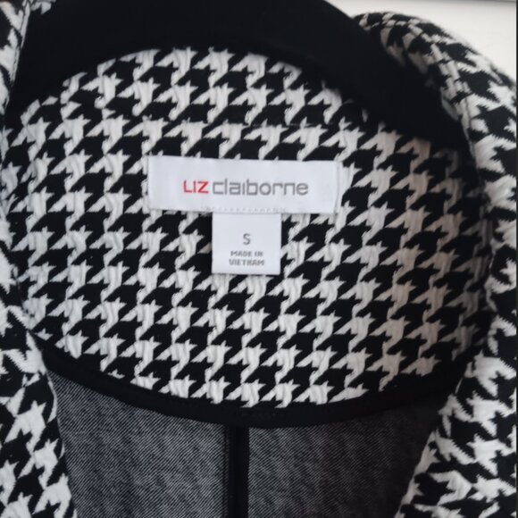 Women's Liz Clairborne Houndstooth Blazer, NWOT - Picture 3 of 5